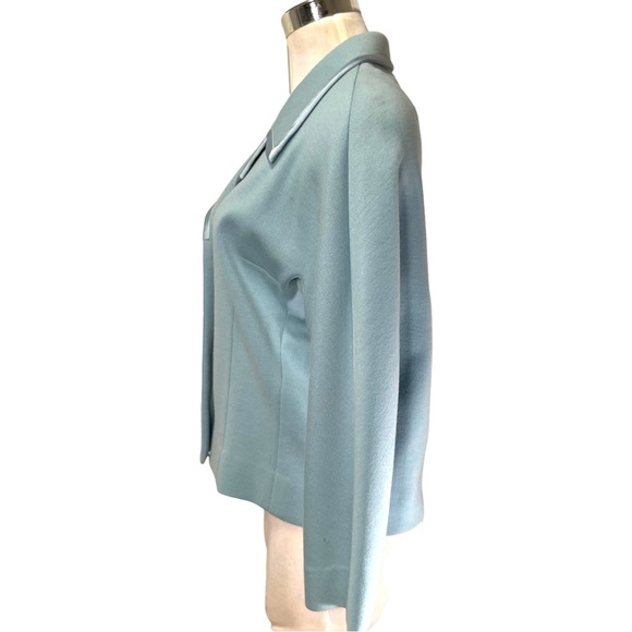 Vintage French Designer 60s Blue Blazer Jacket - Picture 9 of 13